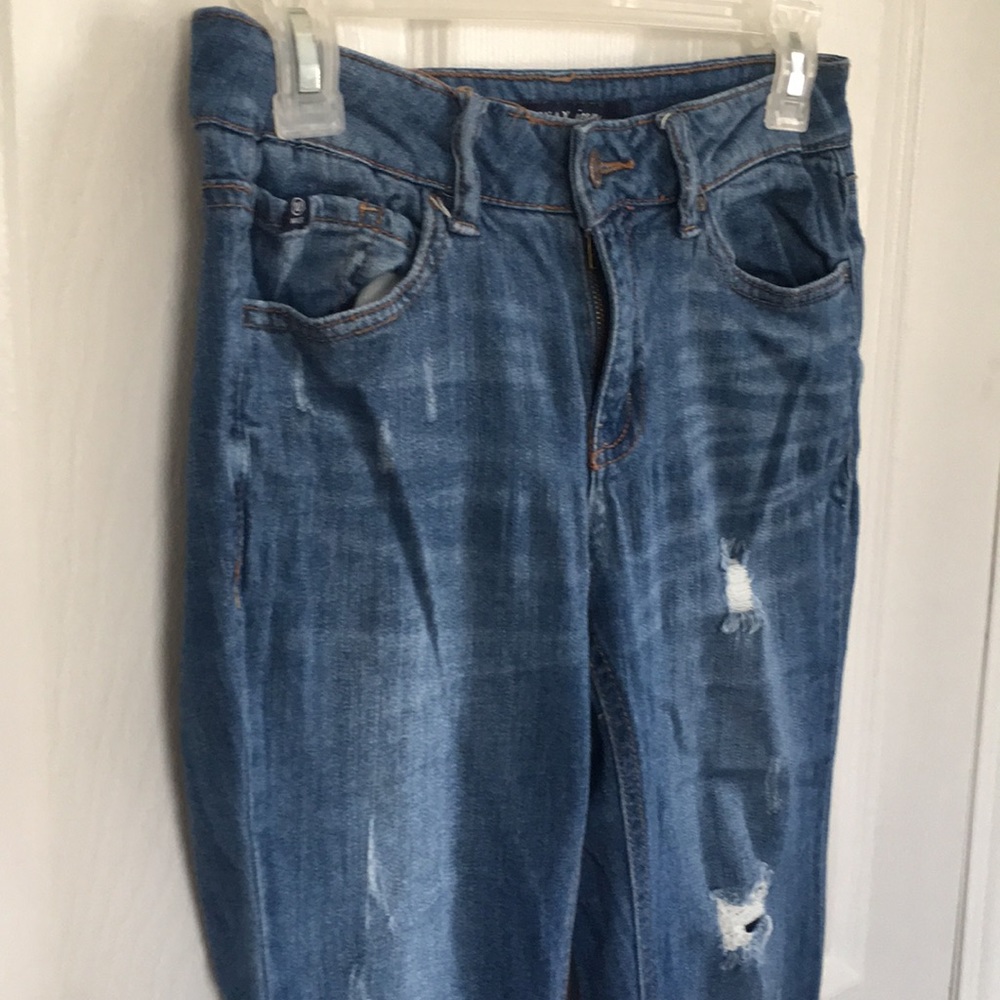 4 for $20 WAX SKINNY DISTRESSED JEANS WITH STRETCH - Picture 2 of 7